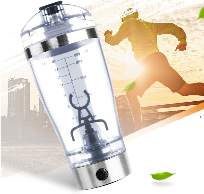 Electric Protein Shake Stirrer USB Shake Bottle Milk Coffee Blender Kettle Sports And Fitness Charging Electric Shaker Cup - Image 6