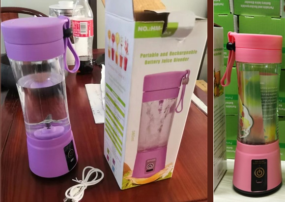 Portable Blender With USB Rechargeable Mini Kitchen Fruit Juice Mixer Home Simple Portable Electric Mini Juicer - Image 9