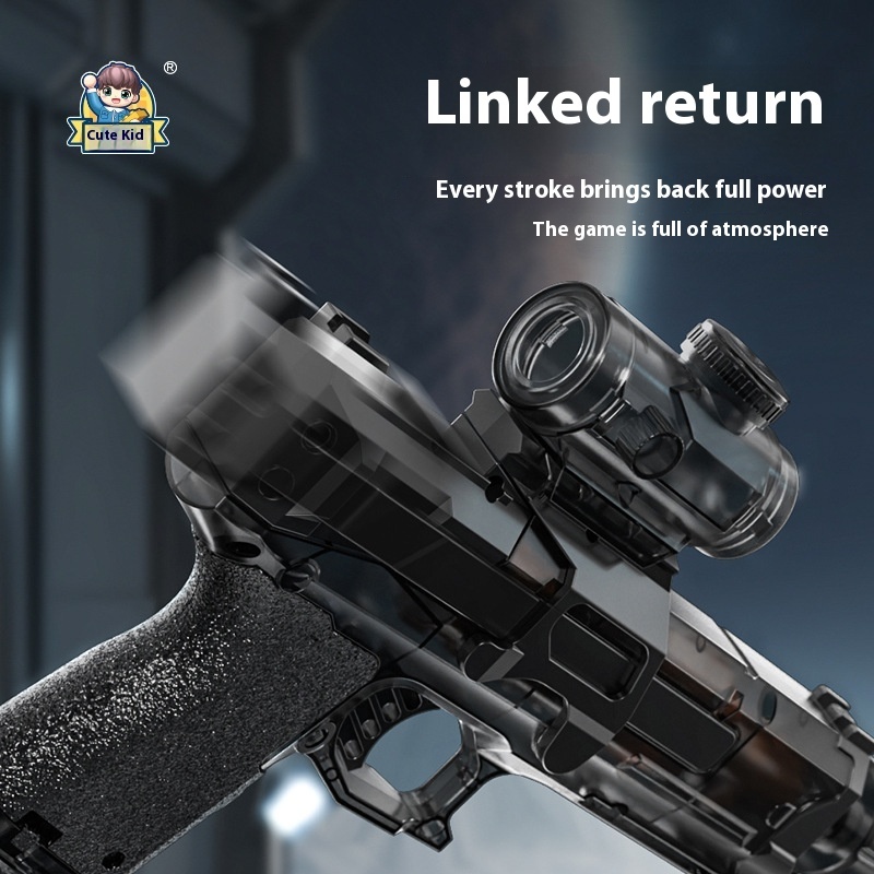 LED Lights Electric Water Guns Children Simulated Shooting Recoil Powerful Automatic Water Spray Gun Kids Summer Outdoor Toys - Image 10