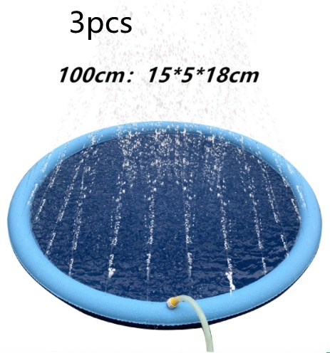 Non-Slip Splash Pad For Kids And Pet Dog Pool Summer Outdoor Water Toys Fun Backyard Fountain Play Mat - Image 9