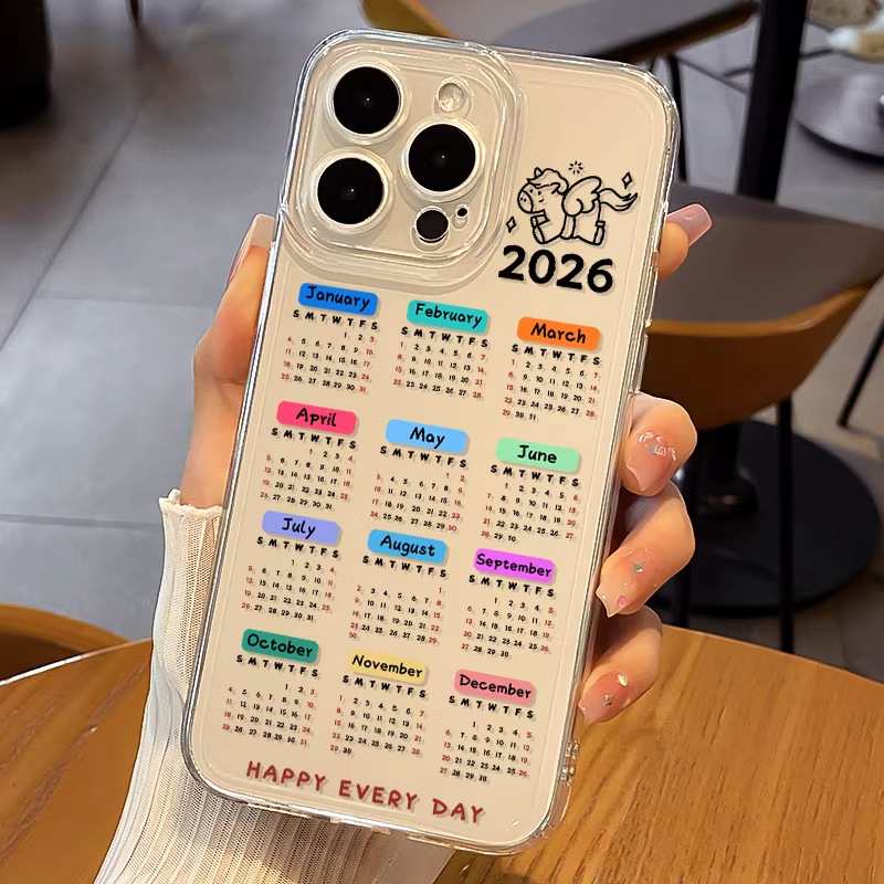 Desk Calendar Compatible New Year 17 Pro Phone Case 1312 - Image 2