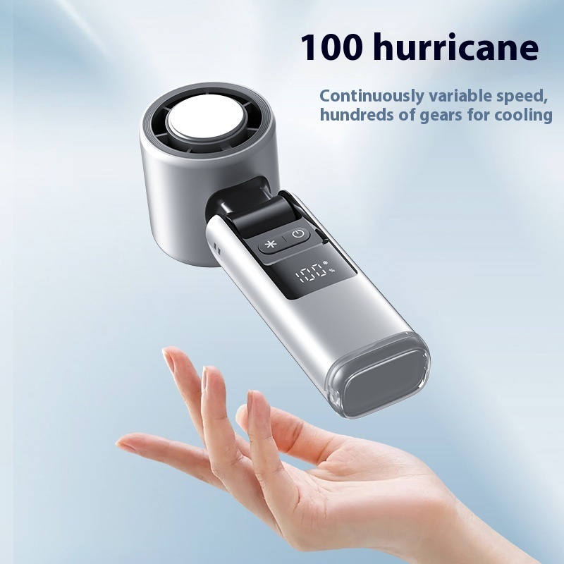 Turbos Chilled Ice Sensation Cold Fan Super Mini Turbos Speed Fan USB Powered Digital Display For Outdoor Camping Travel - Image 6